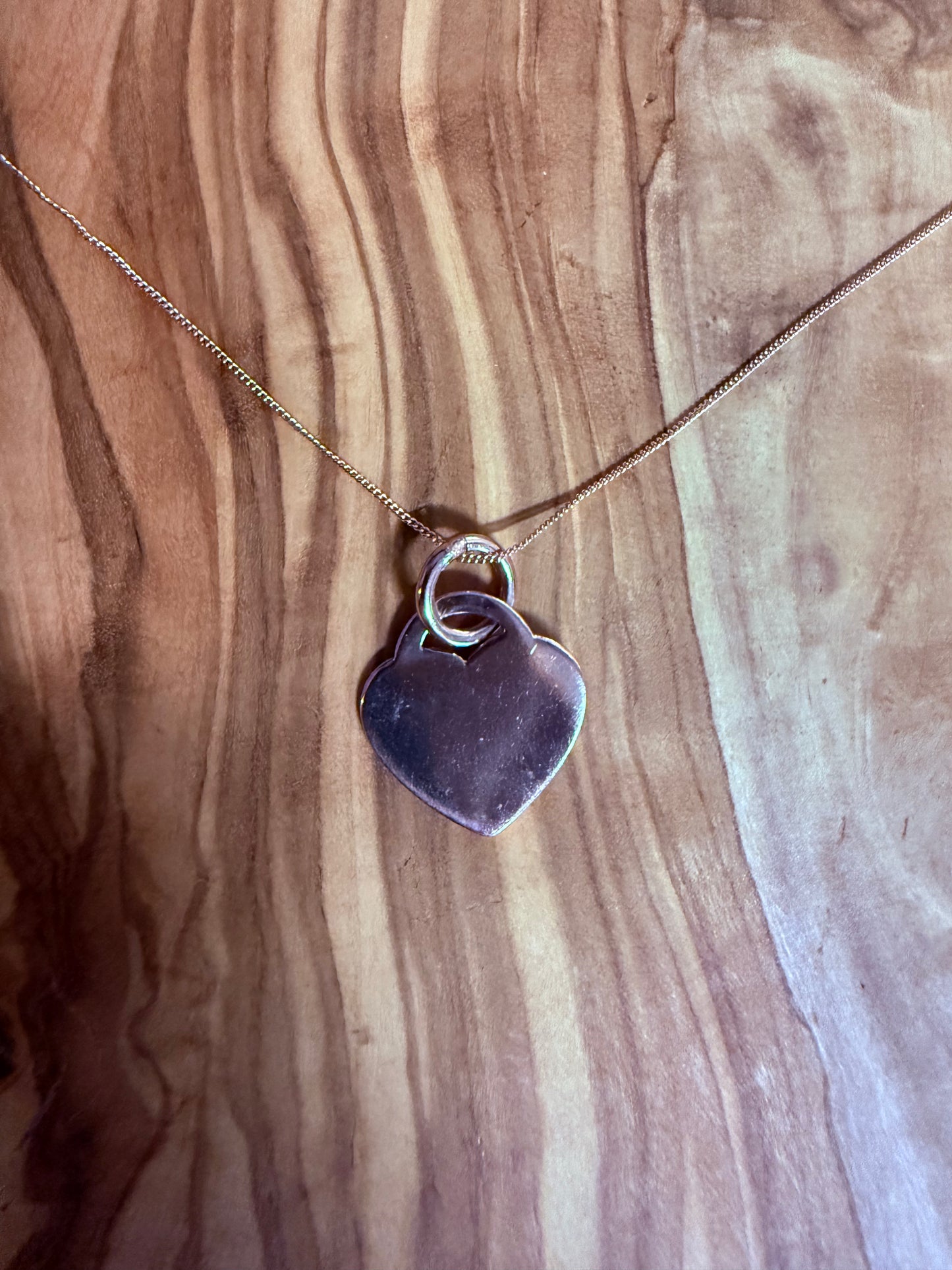 Large Personalised Heart Necklace