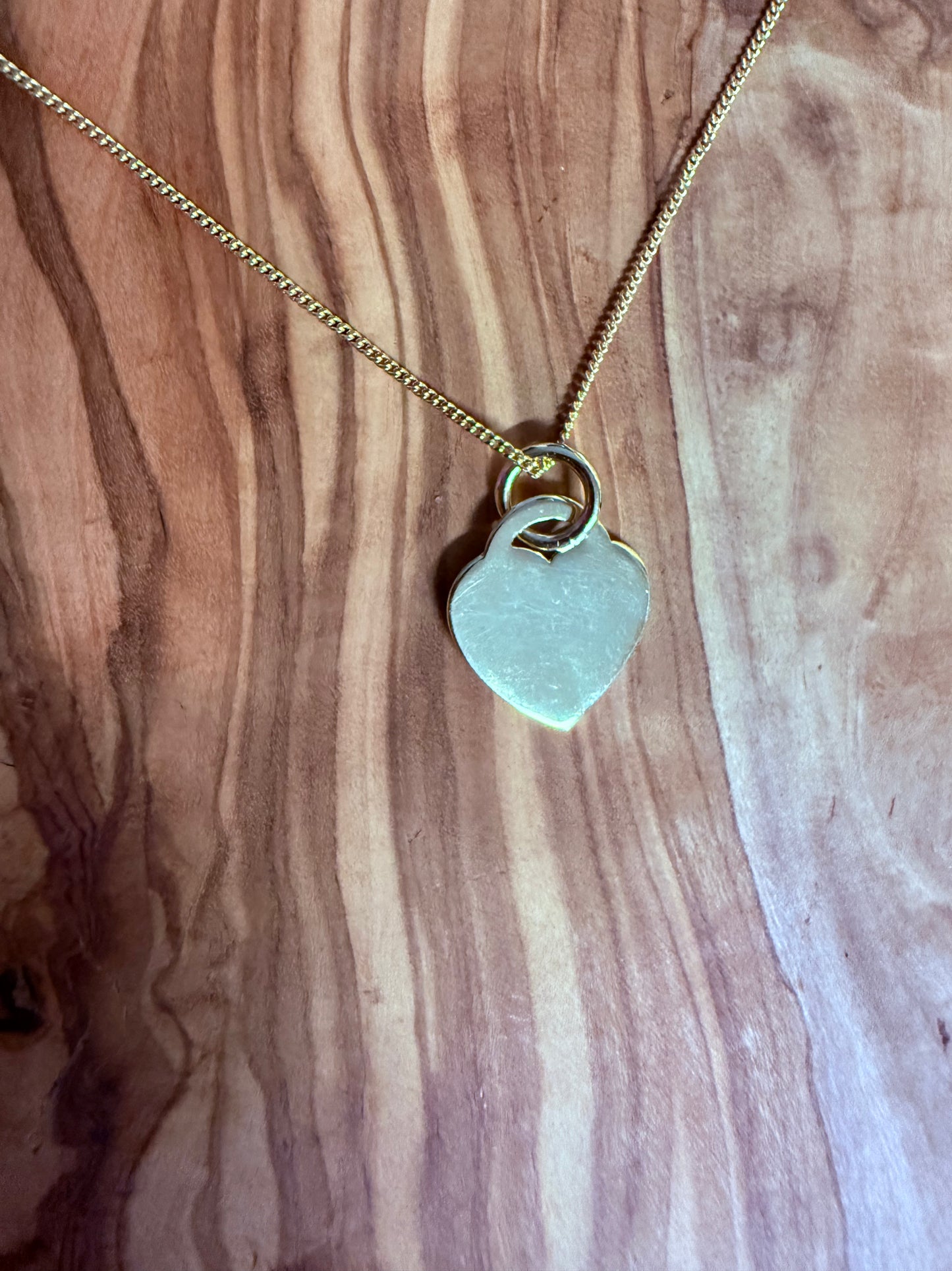 Large Personalised Heart Necklace