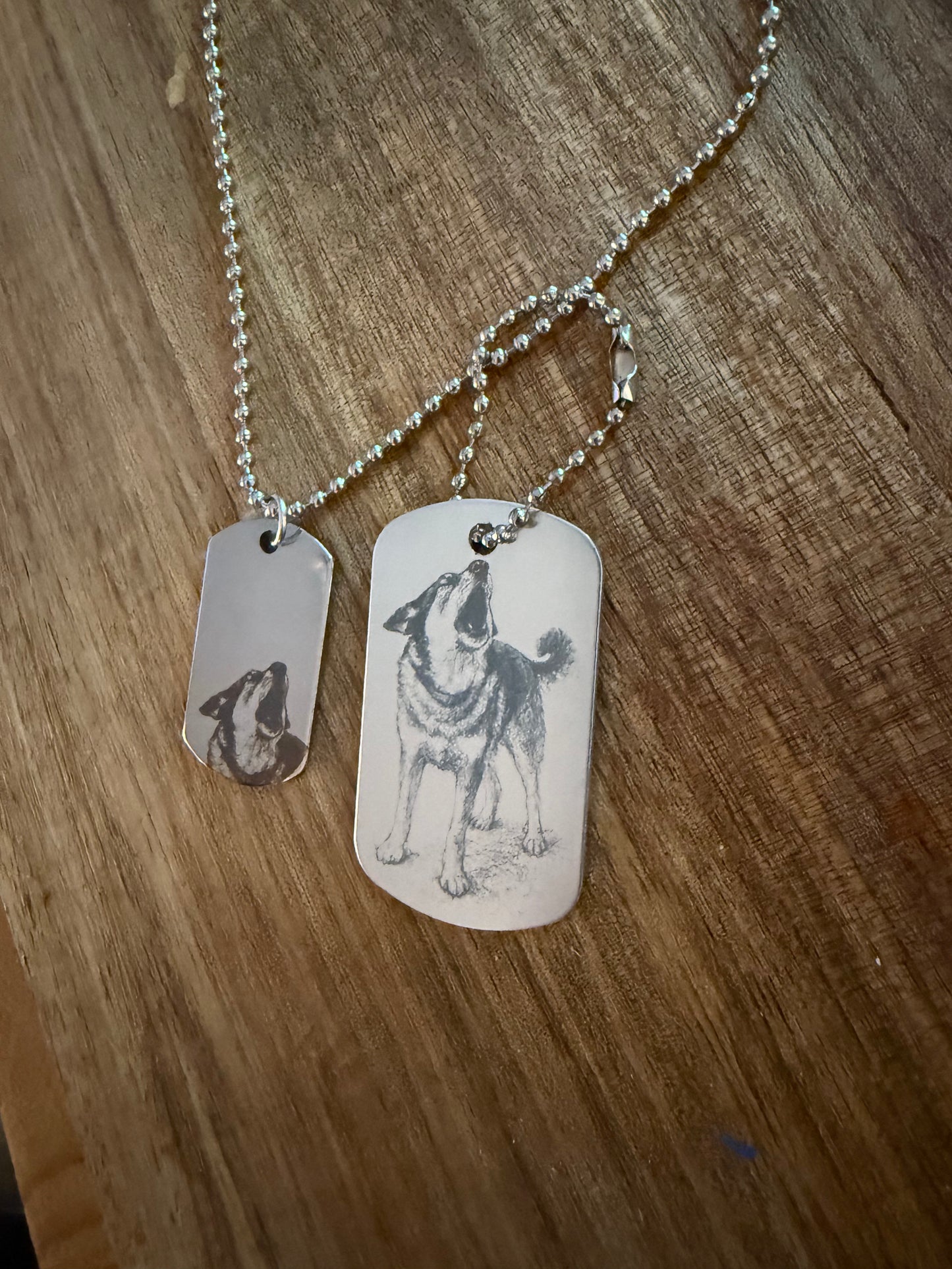 Dog tag necklace (small)