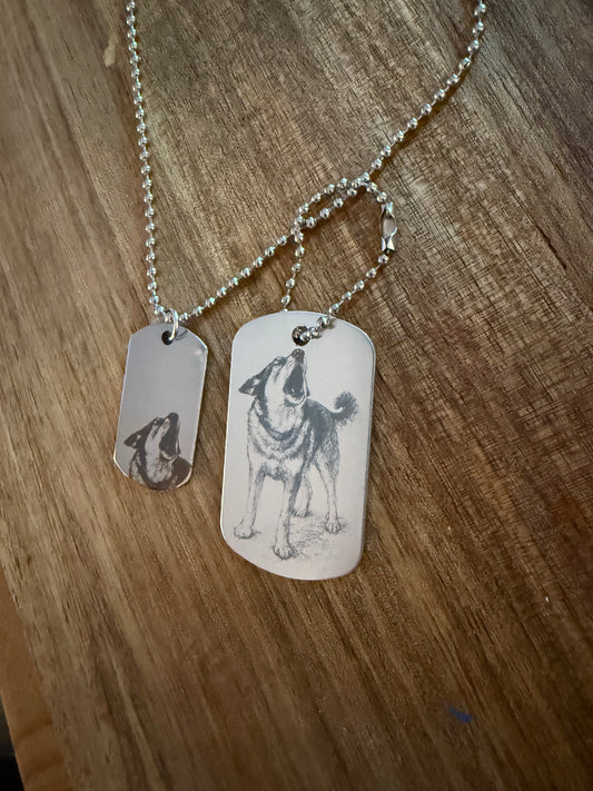 Dog tag necklace (small)