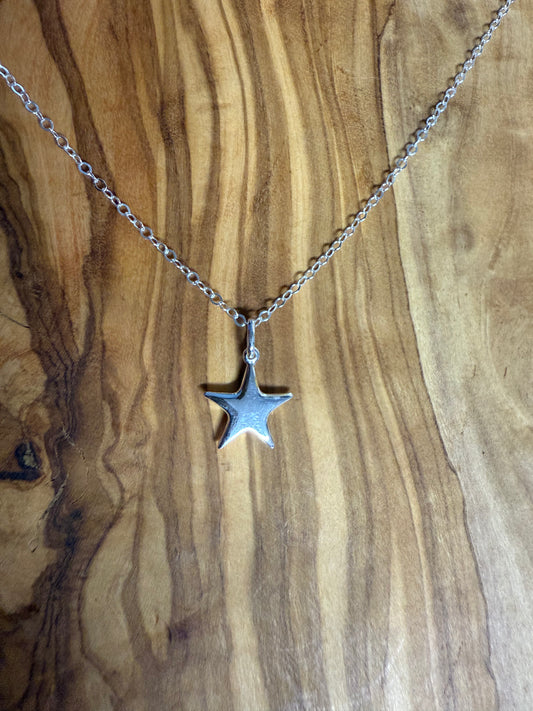 Small Sterling Silver Star Pendant