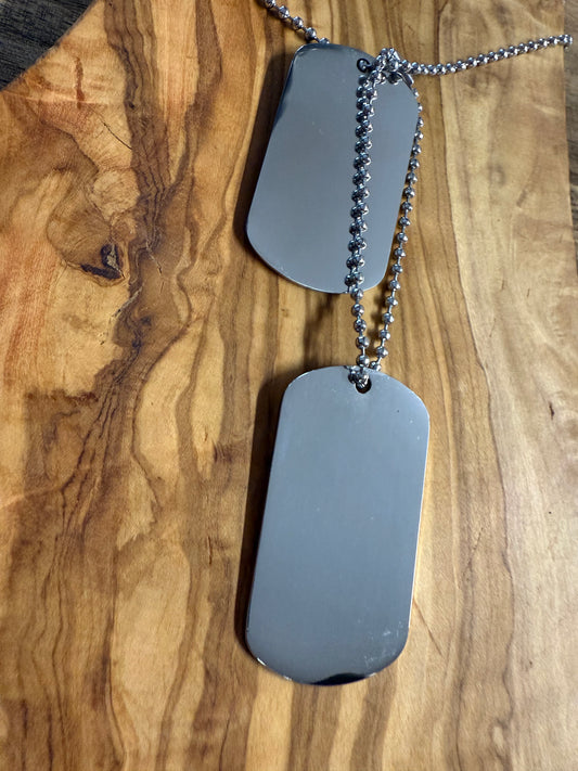 Dog tag necklace